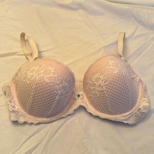 White/Pink Lacy bra